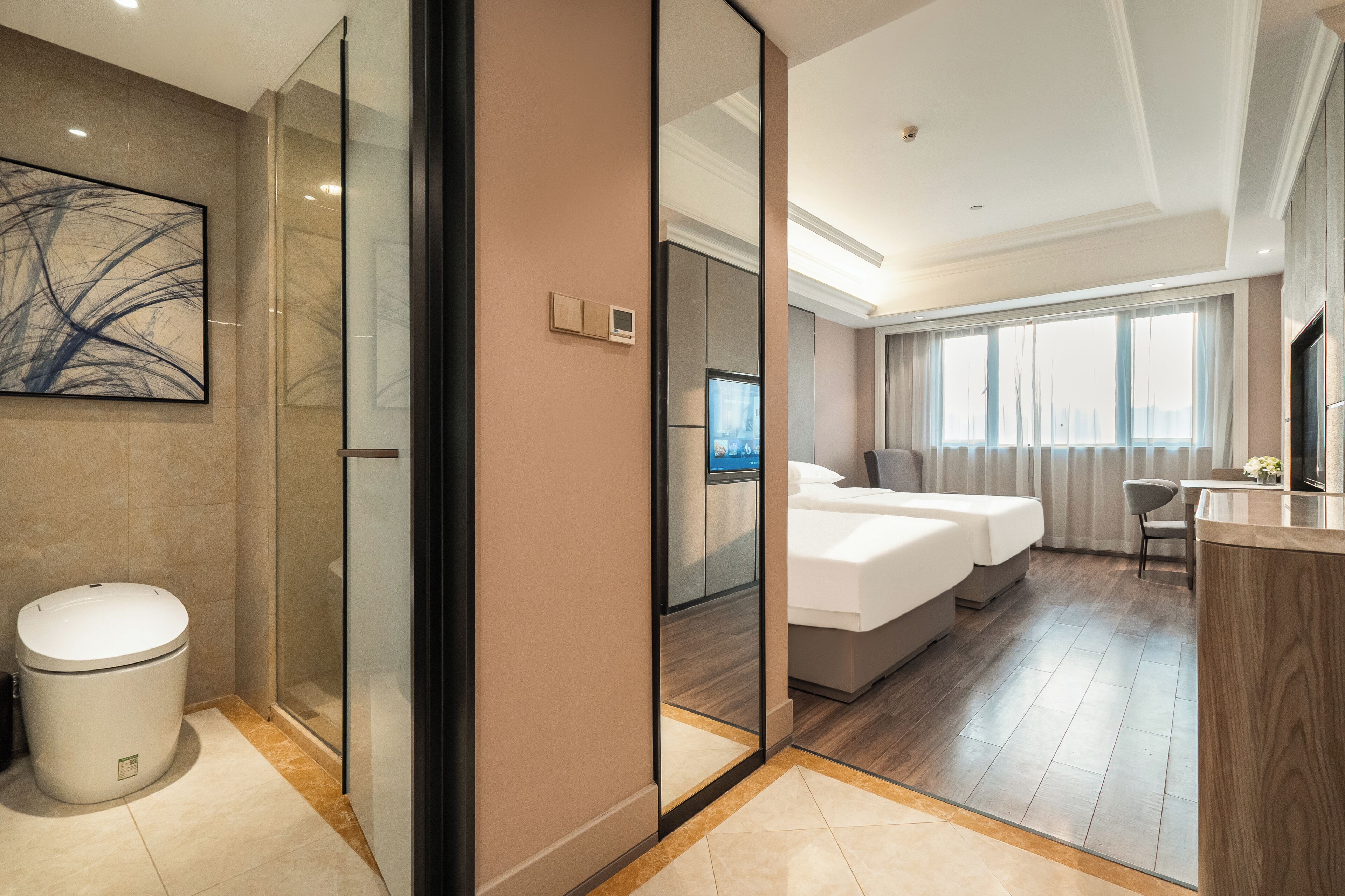 슈피리어룸, 싱글침대 2개 | 미니바, 객실 내 금고, 책상, 노트북 작업 공간