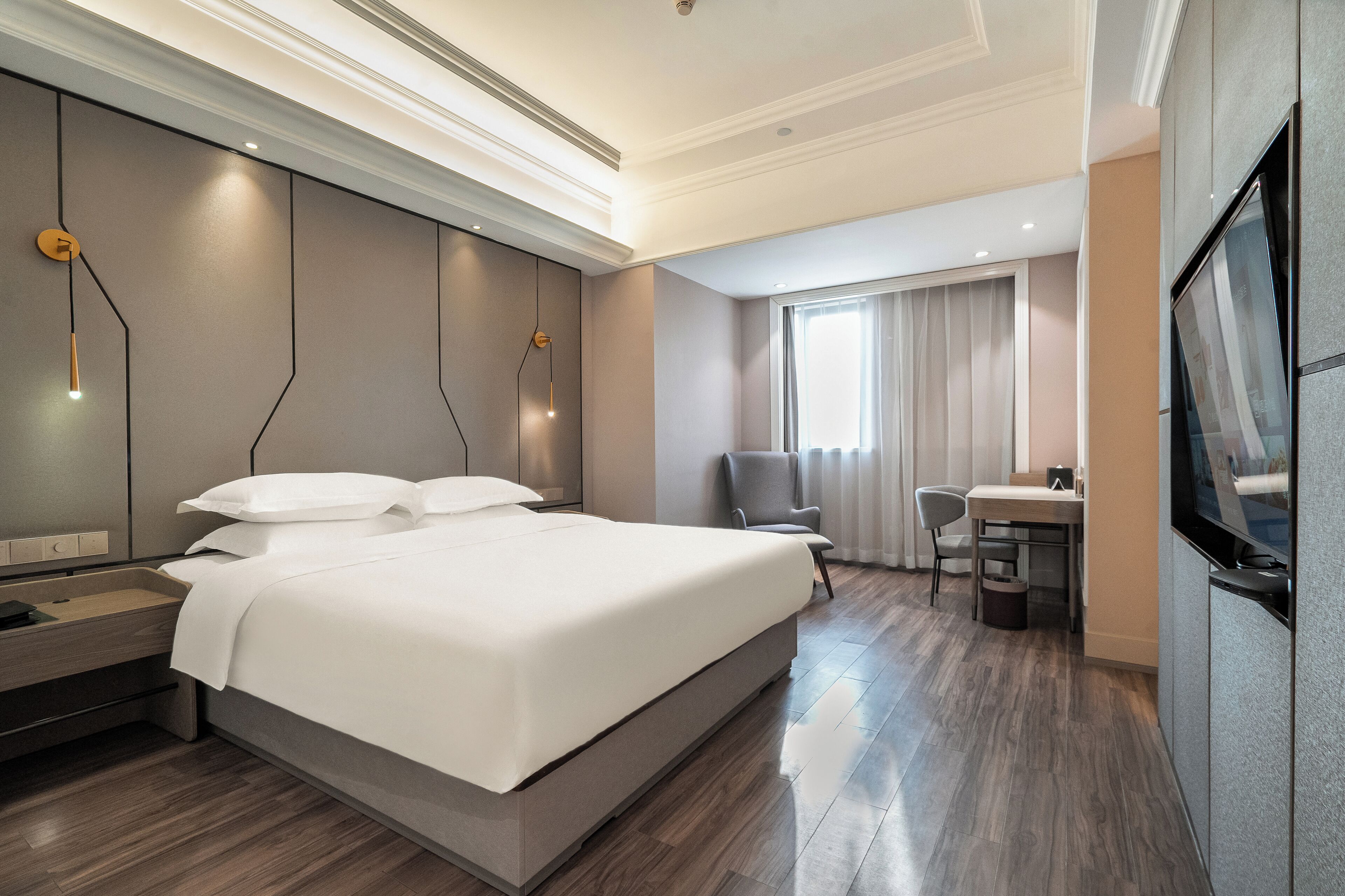 슈피리어룸, 킹사이즈침대 1개 | 미니바, 객실 내 금고, 책상, 노트북 작업 공간