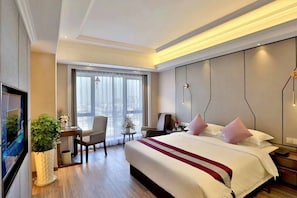 Privilege, Room, 1 King Bed | Desk, laptop workspace, blackout drapes, iron/ironing board