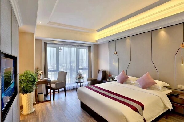 Privilege, Room, 1 King Bed | Desk, laptop workspace, blackout drapes, iron/ironing board