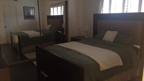 2 bedrooms, pillow-top beds, iron/ironing board, WiFi