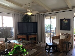 TV connectée, lecteur de DVD, livres