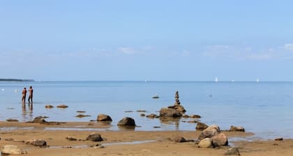 Light-flooded apartment with private sauna! Beach walking distance, with dog!