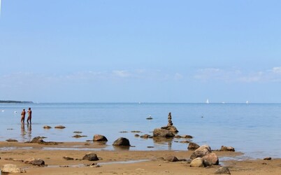 Light-flooded apartment with private sauna! Beach walking distance, with dog!