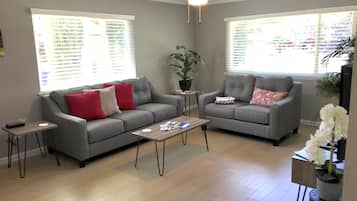 Télévision, cheminée, lecteur de DVD