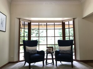 Flat-screen TV, fireplace, DVD player