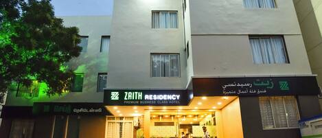 Voorkant van accommodatie