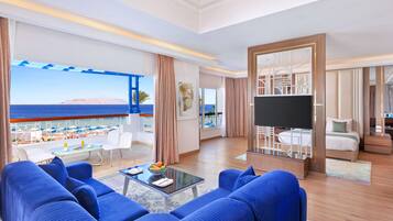 Villa - Beach Front | Literie de qualité supérieure, minibar, coffres-forts dans les chambres