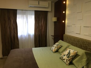 Apartamento ejecutivo, 1 habitación | Ropa de cama de alta calidad, caja fuerte, tabla de planchar con plancha