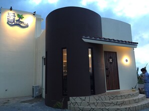 Front of property – evening/night