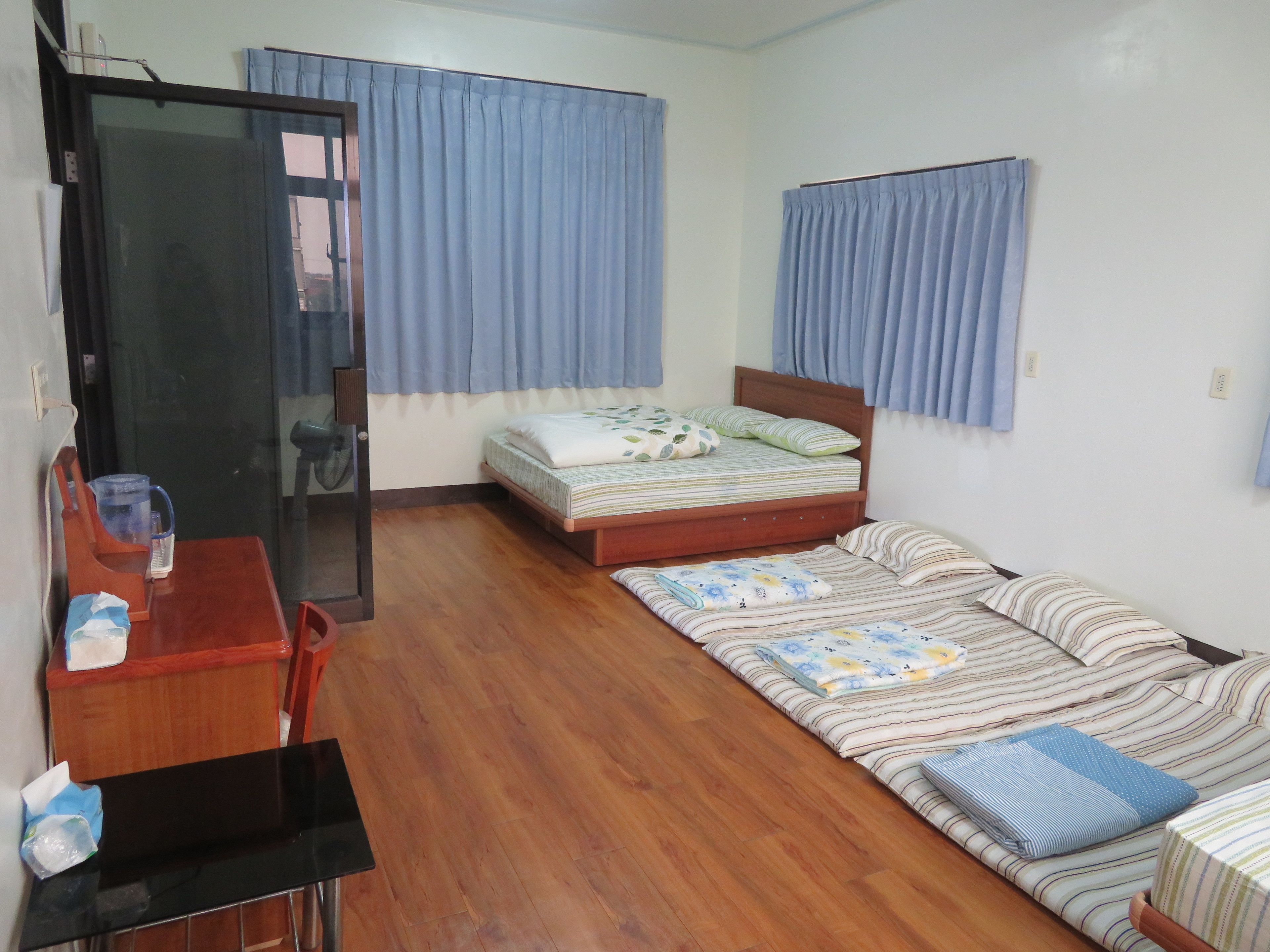 8 People Room, Shared Bathroom | Desk, laptop workspace, blackout curtains, rollaway beds