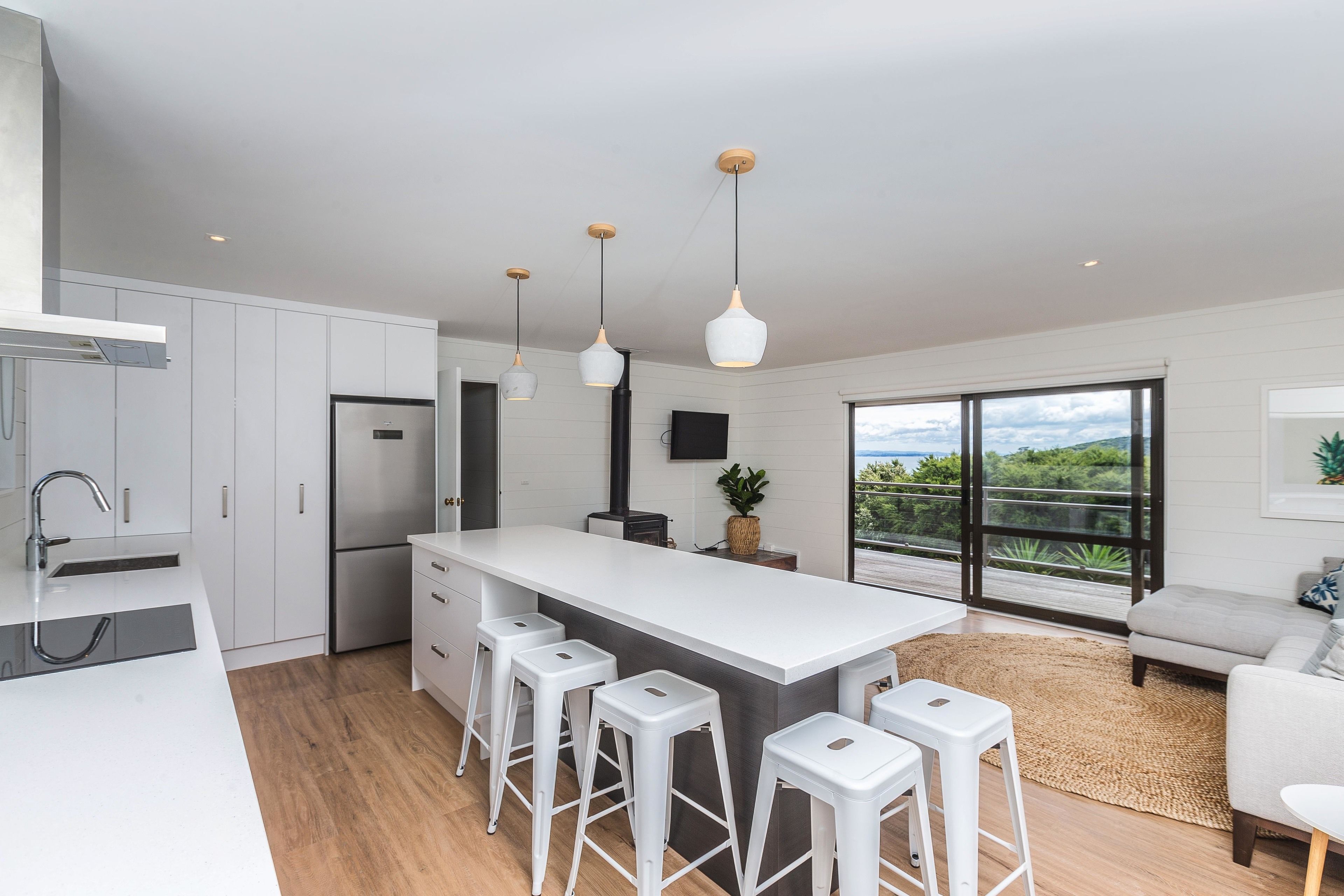 4 Bedroom House | Private kitchen | Fridge, microwave, oven, stovetop