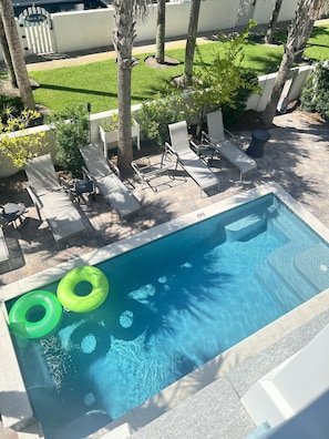 A heated pool