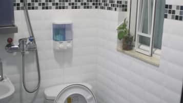 Regadera, amenidades de baño gratuitas, secadora de cabello, pantuflas