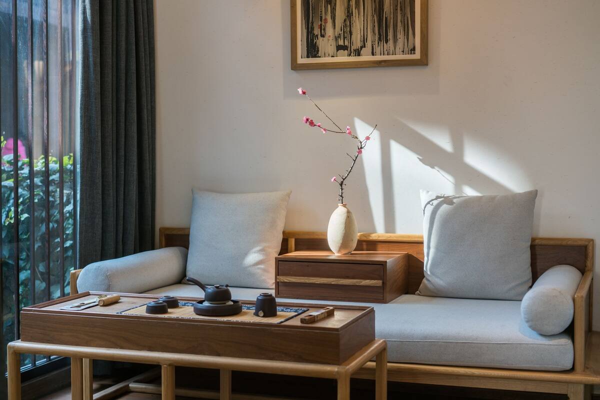 Habitación Signature con 2 camas individuales | Zona de estar del vestíbulo