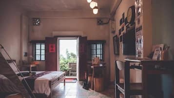 Exclusive Quadruple Room, 2 Double Beds, Patio, Ocean View