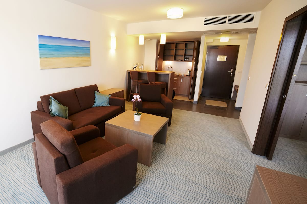 Comfort Apartment, 1 Bedroom, Terrace | Private kitchenette | Mini-fridge, coffee/tea maker, electric kettle
