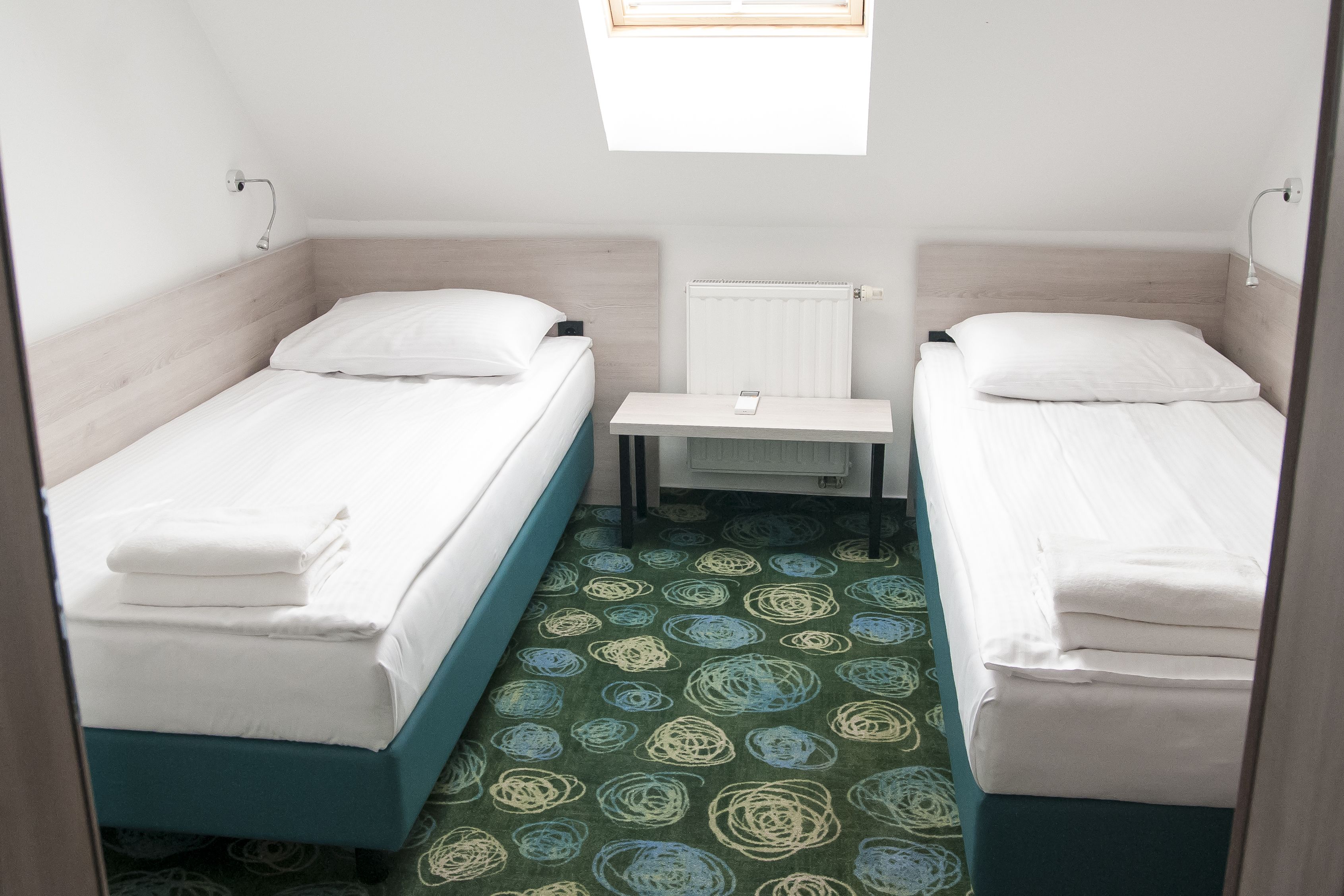 economy twin room | soundproofing, cots/infant beds, free wifi, bed sheets