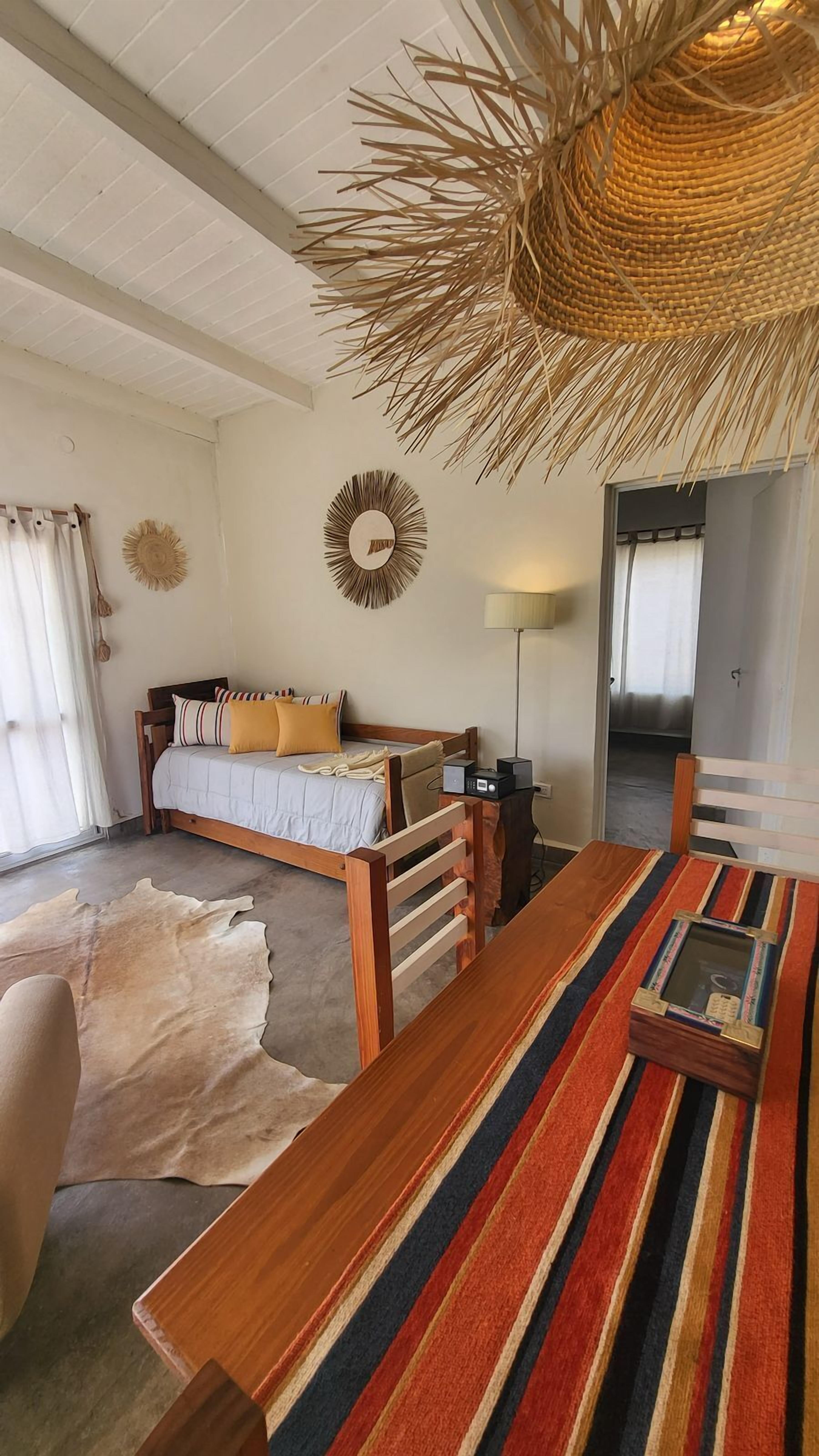 Cabin, Valley View | Living area | Flat-screen TV, fireplace