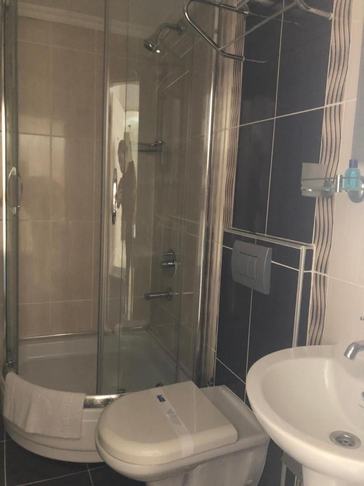 free toiletries, hair dryer, slippers, towels