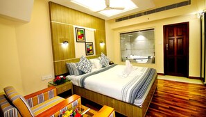 Gratis toiletartikelen, een haardroger, pantoffels, handdoeken