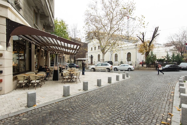 Blick von der Unterkunft