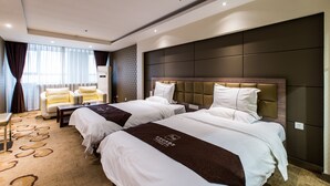 ห้องดีลักซ์ทวิน | มินิบาร์, โต๊ะทำงาน, ผ้าม่านกันแสง, ห้องเก็บเสียง