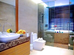 Villa, 3 Bedrooms, Private Pool | Bathroom | Combined shower/bathtub, hair dryer, towels - Eva villa Rawai 3 bedrooms private pool (Rawai)