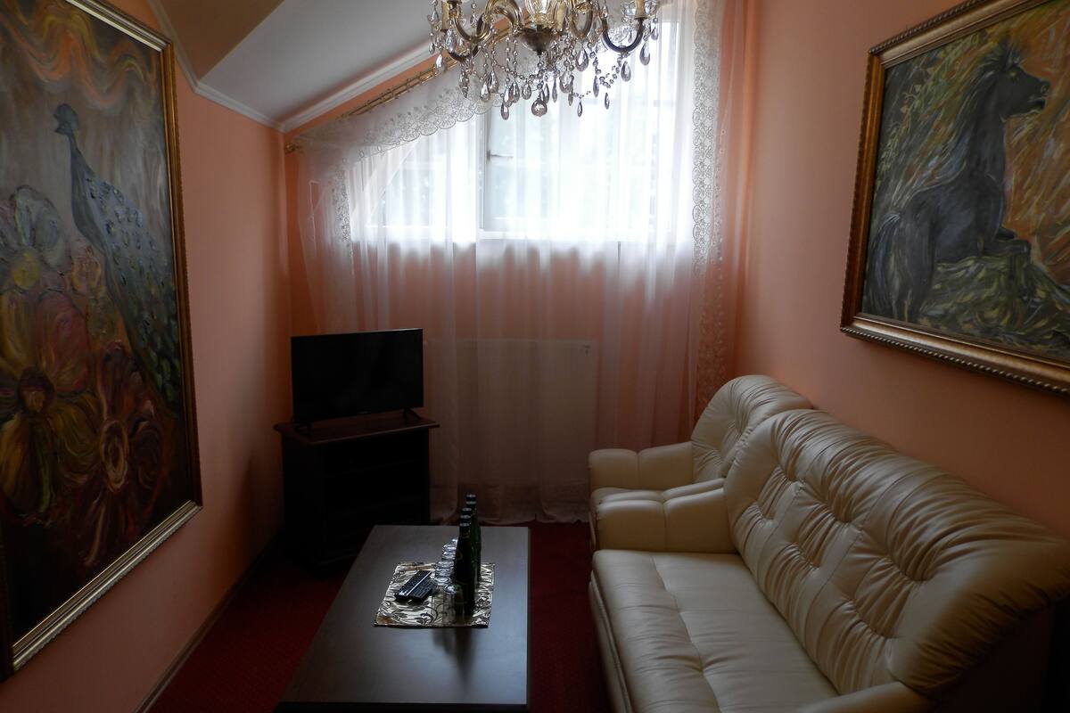 In-room safe, desk, iron/ironing board, free cribs/infant beds