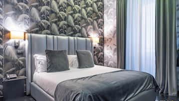 Superior-Doppelzimmer | Hochwertige Bettwaren, Daunenbettdecken, kostenlose Minibar, Zimmersafe