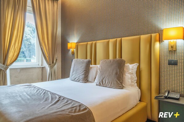 Superior-Doppelzimmer | Hochwertige Bettwaren, Daunenbettdecken, kostenlose Minibar, Zimmersafe