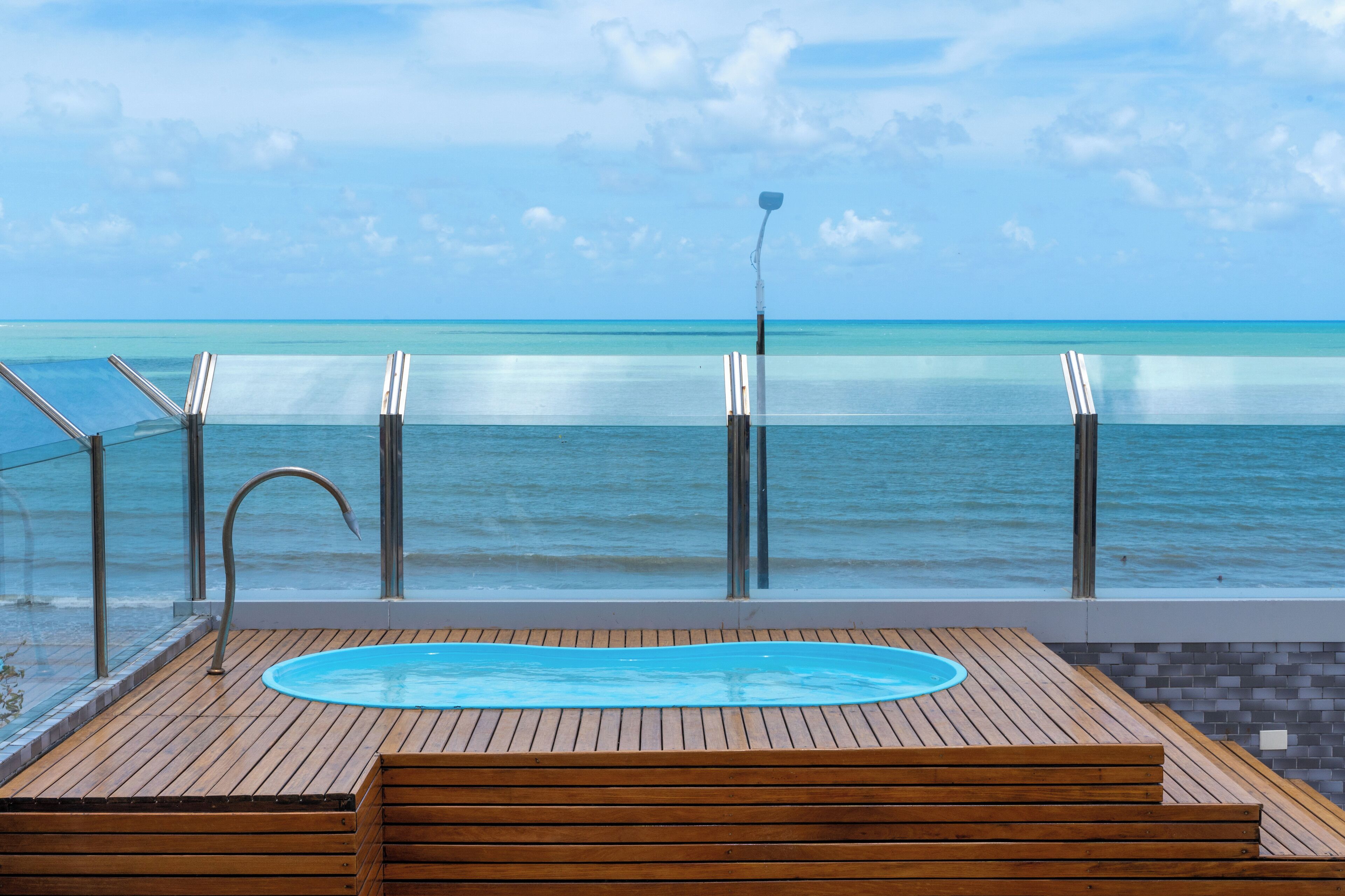 Penthouse Superior, 3 kamar tidur, pemandangan samudra | Area keluarga | TV layar datar