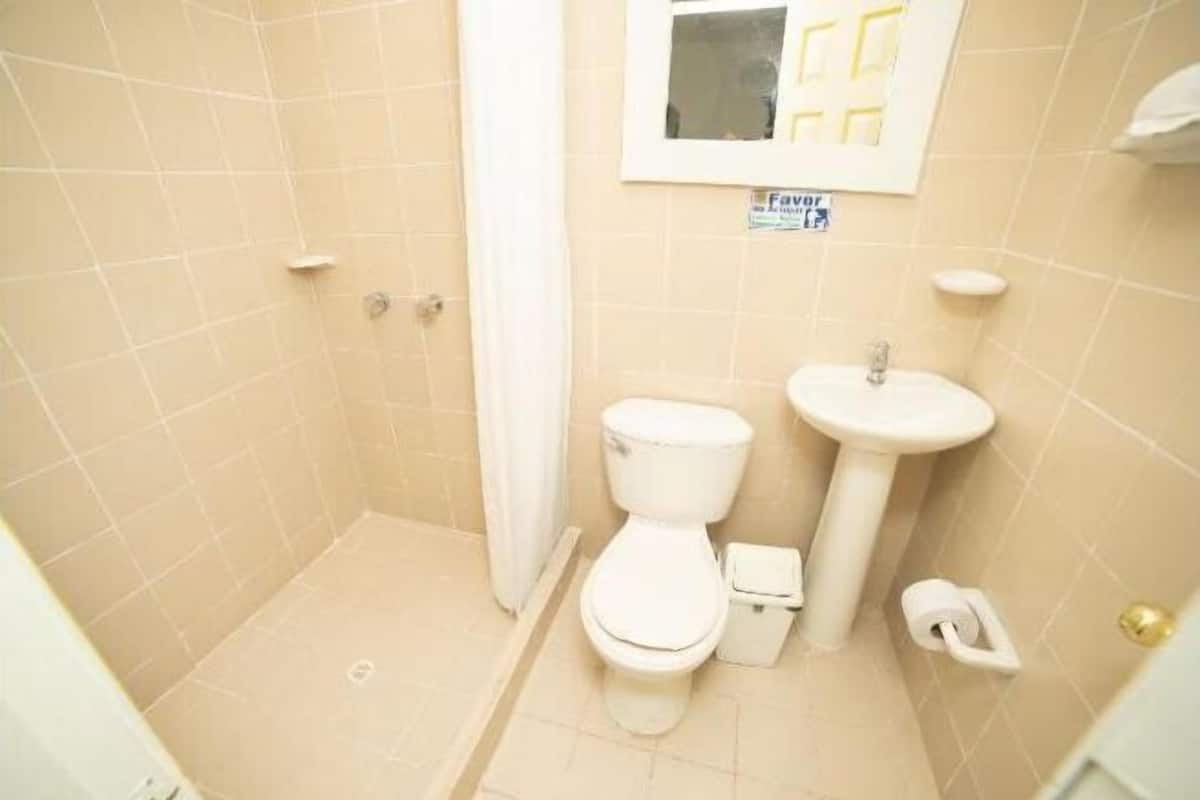 Bathroom | Shower, free toiletries, hair dryer, towels