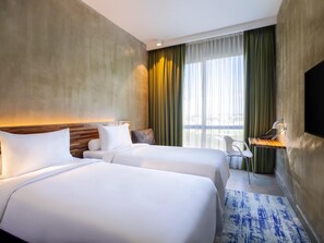 Superior Room, 2 Single Beds | Premium bedding, minibar, in-room safe, desk - Ibis Styles Kota Kinabalu Inanam Hotel (Kota Kinabalu)
