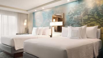 Desk, blackout drapes, iron/ironing board, free WiFi