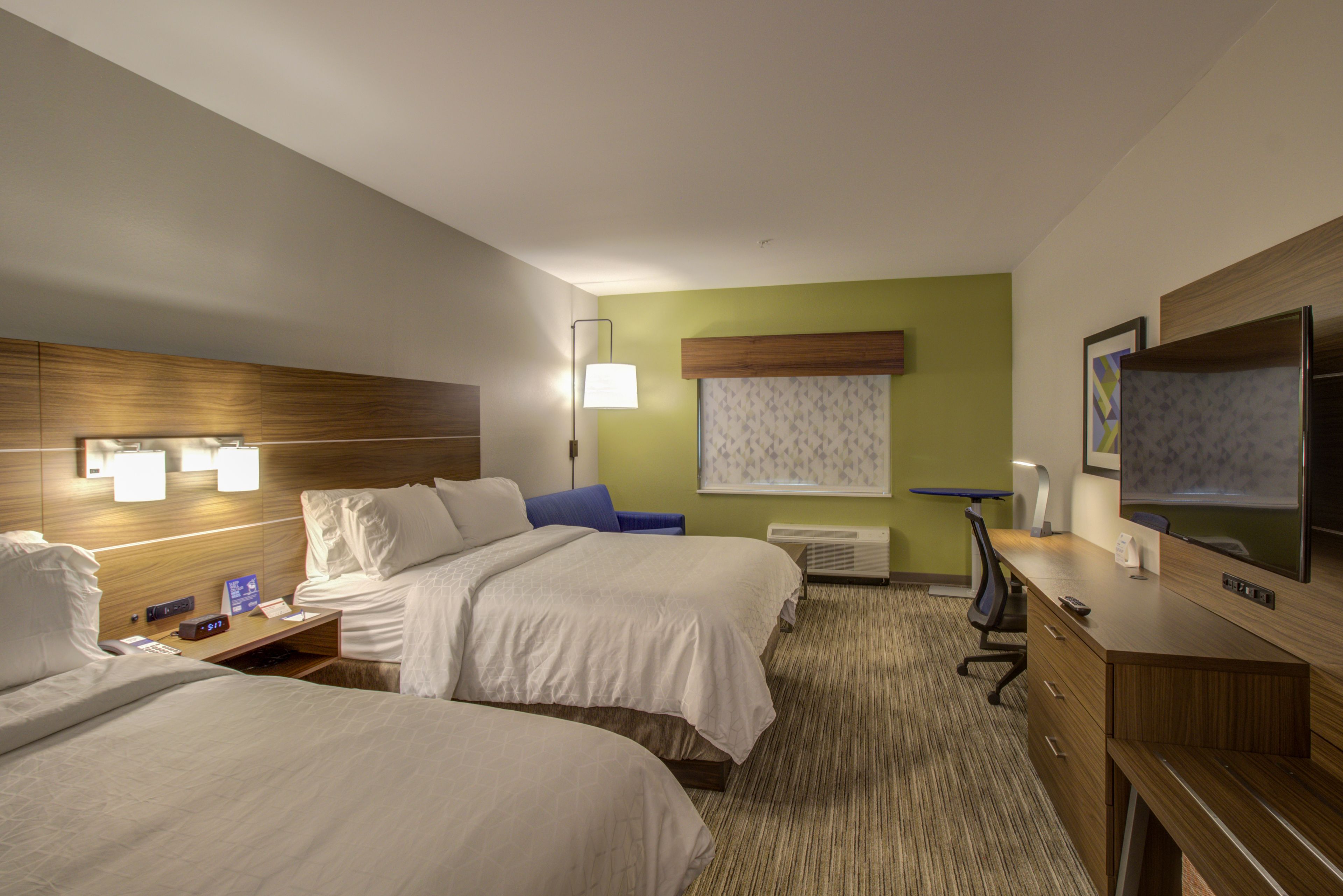 suite, 2 queen beds | in-room safe, desk, blackout curtains, iron/ironing board