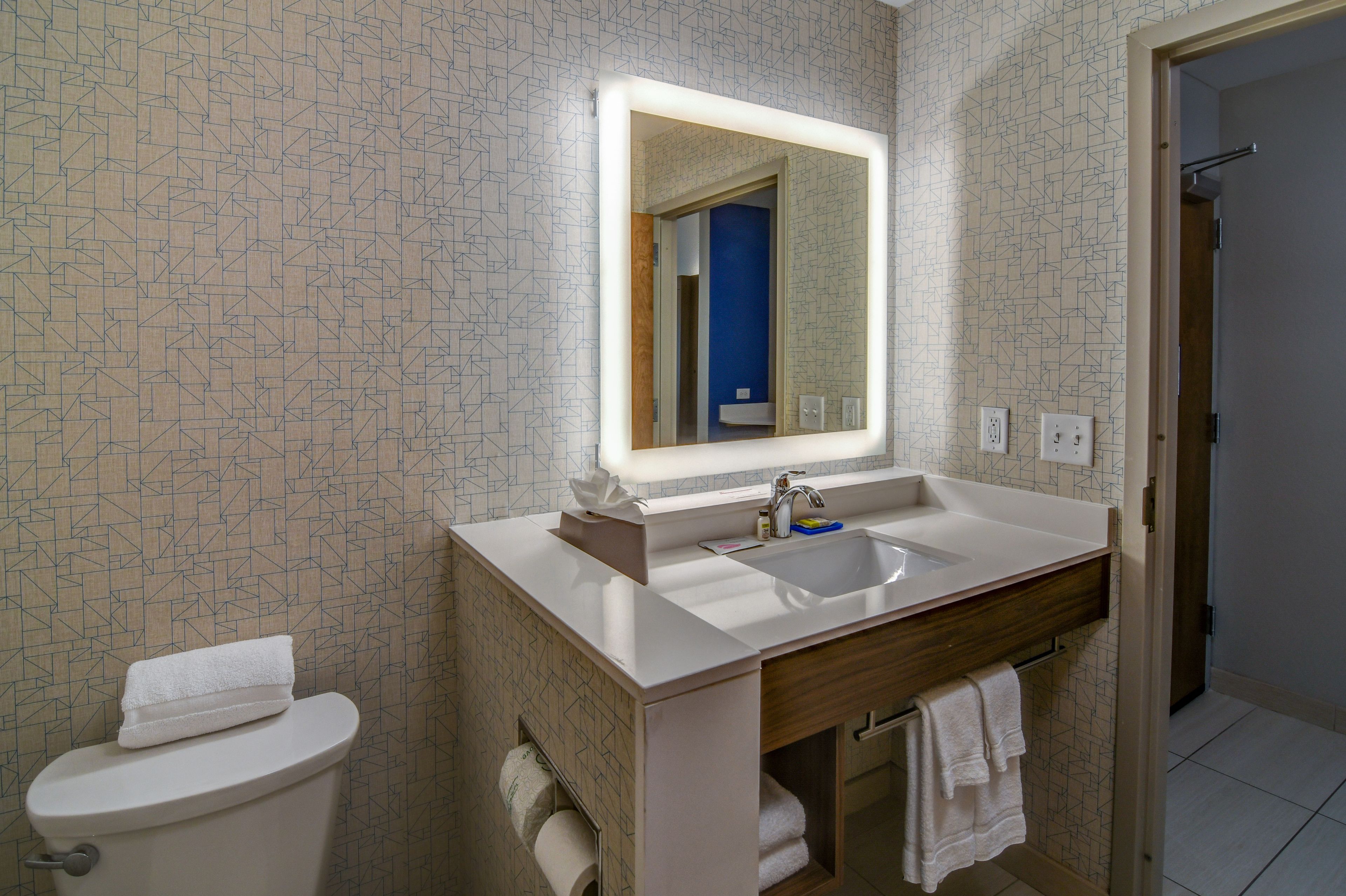 free toiletries, hair dryer, towels, soap