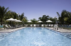 Outdoor pool, open 8:00 AM to 7:00 PM, free pool cabanas, pool umbrellas