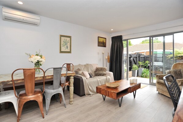 Living area - Charles St Apartment (Christchurch)
