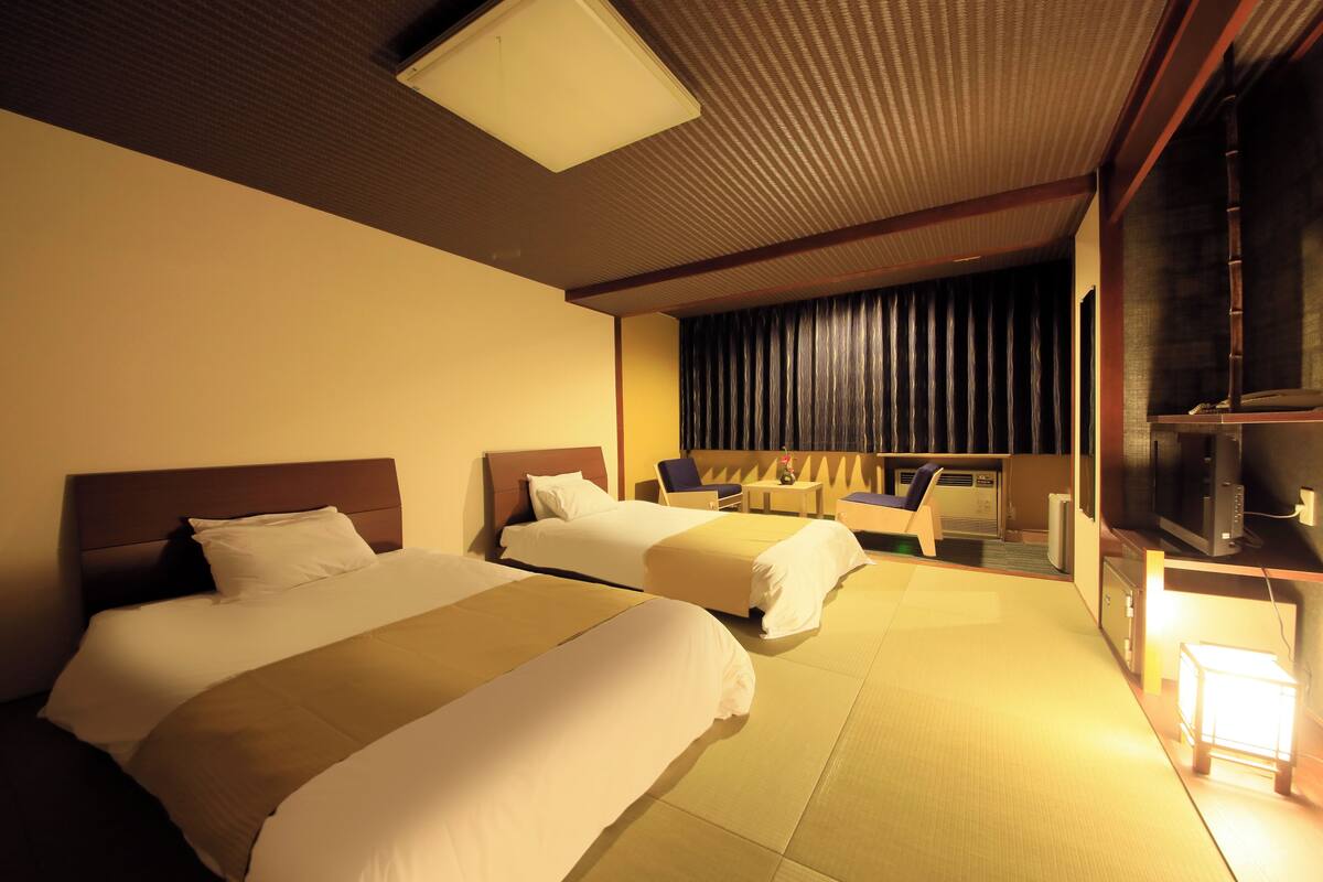 日式雙床房, 非吸煙房 (2 beds) | 羽絨被、房內夾萬、書桌、免費 Wi-Fi