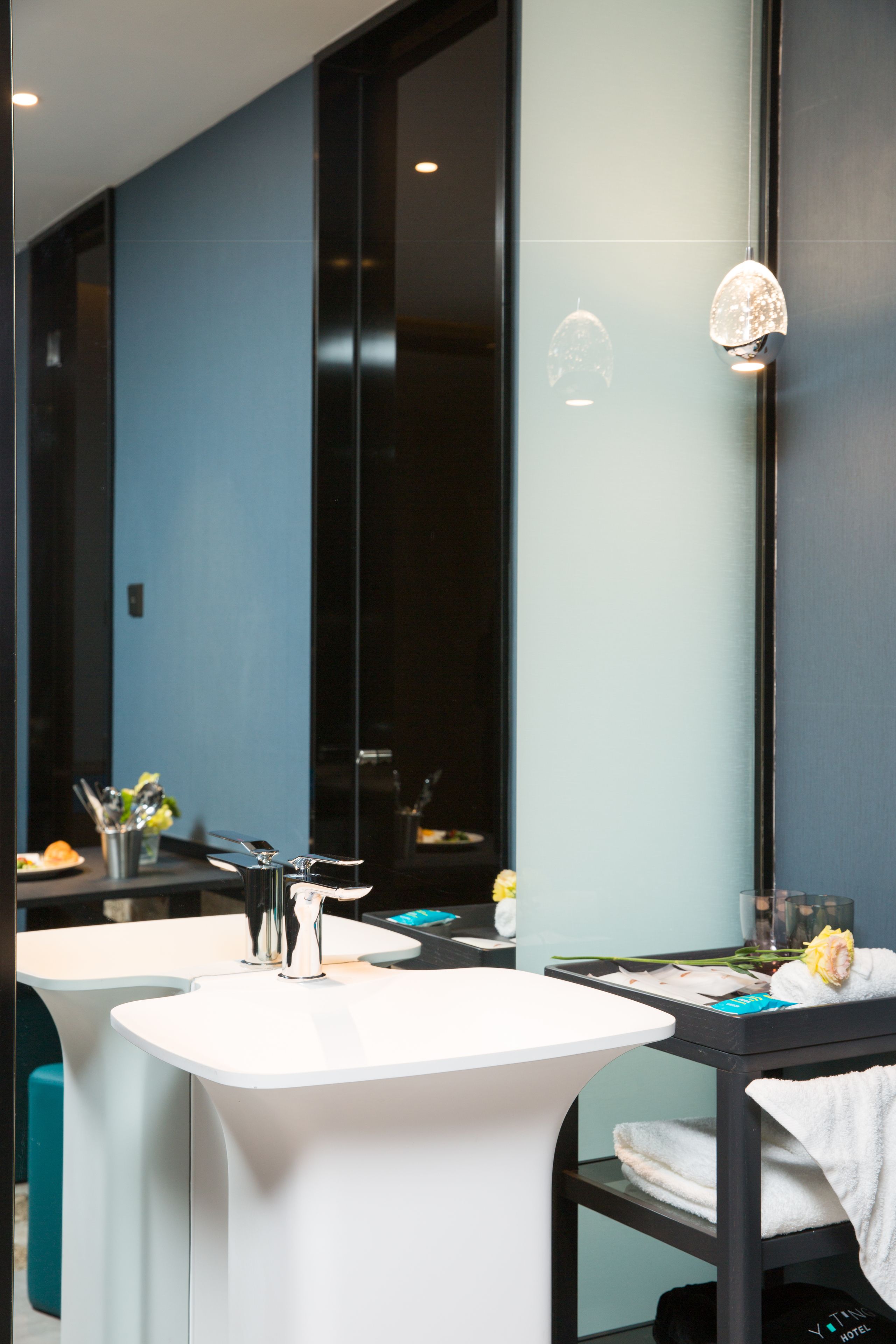 shower, free toiletries, hair dryer, slippers