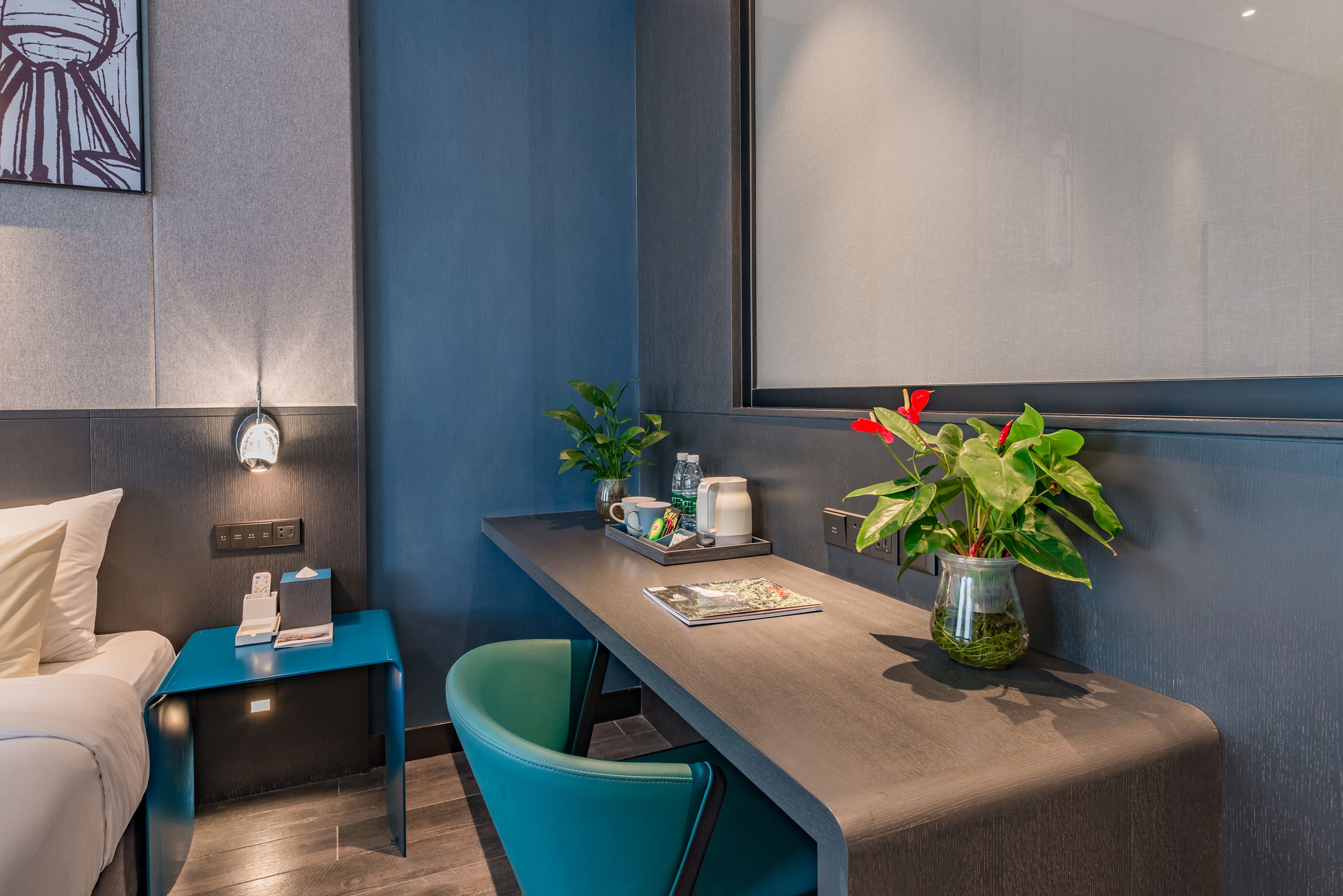 yiting family suite | premium bedding, down duvets, pillow-top beds, minibar