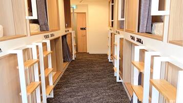 Individually decorated, individually furnished, desk, laptop workspace