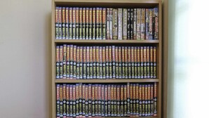 A bookshelf with multiple rows of books. - Pension Ohayo (Hakuba)