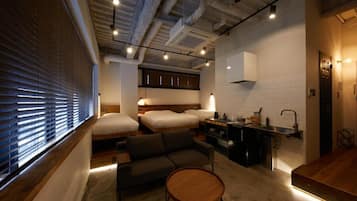 Superior Studio, Multiple Beds, Non Smoking, Kitchenette | Living area | Tablet