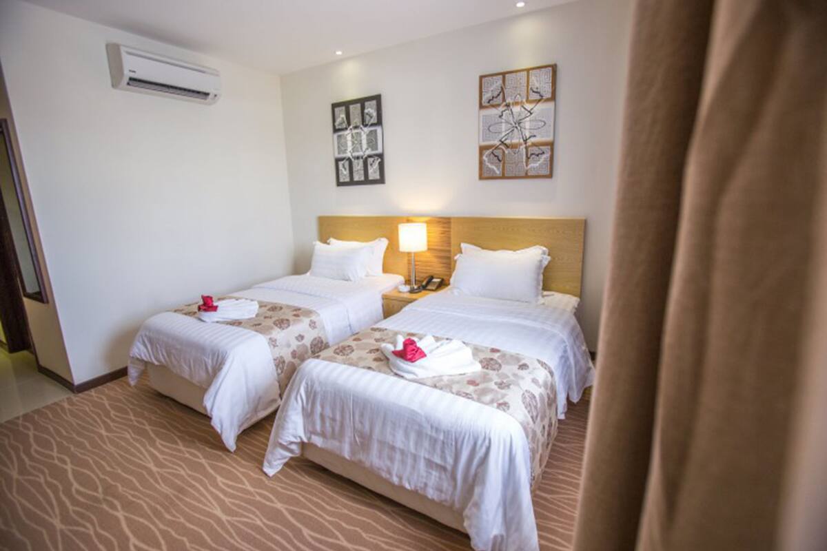 superior twin room | in-room safe, desk, blackout curtains, soundproofing