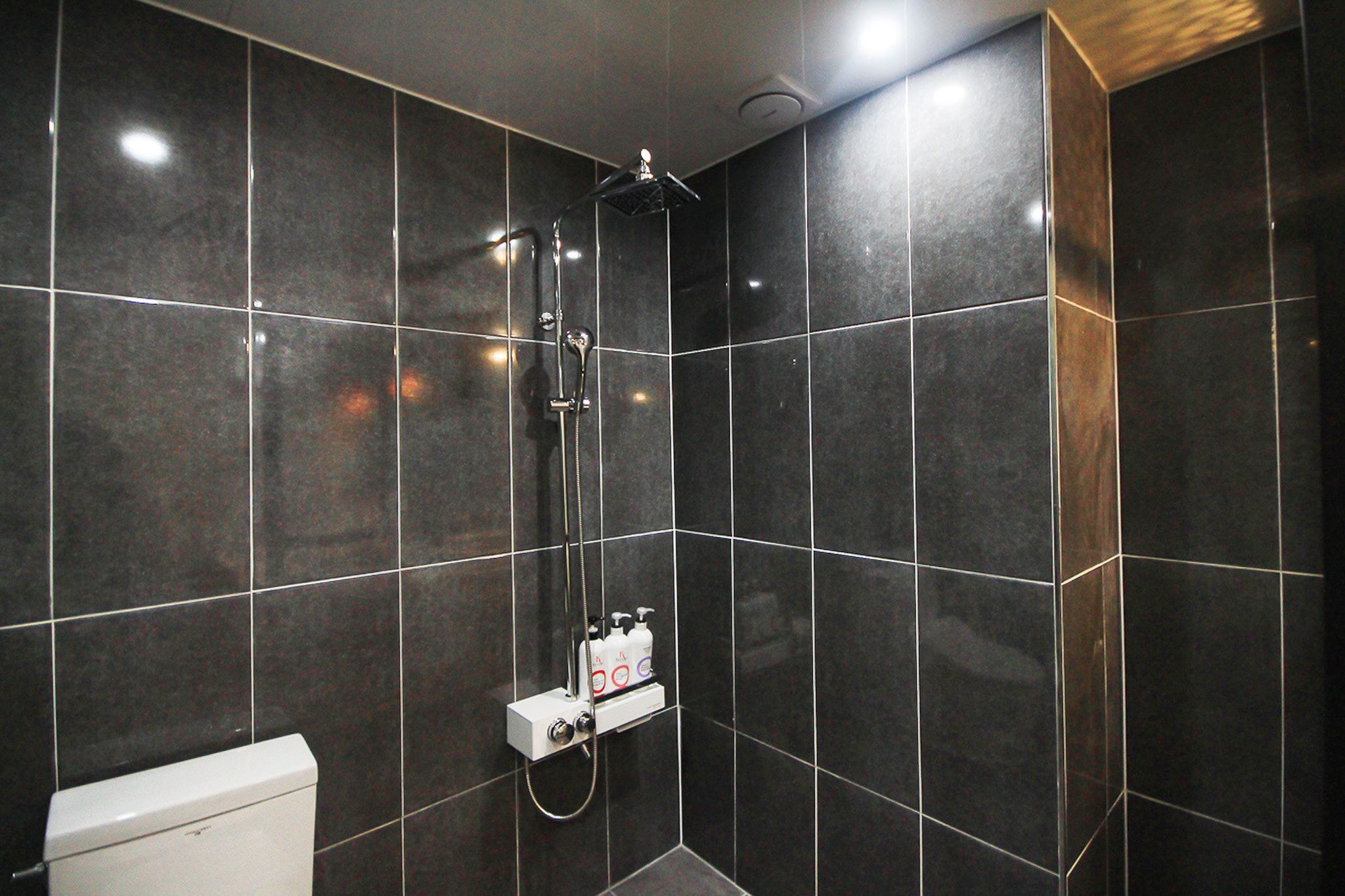 Artículos de tocador gratuitos, secador de pelo, pantuflas, bidet