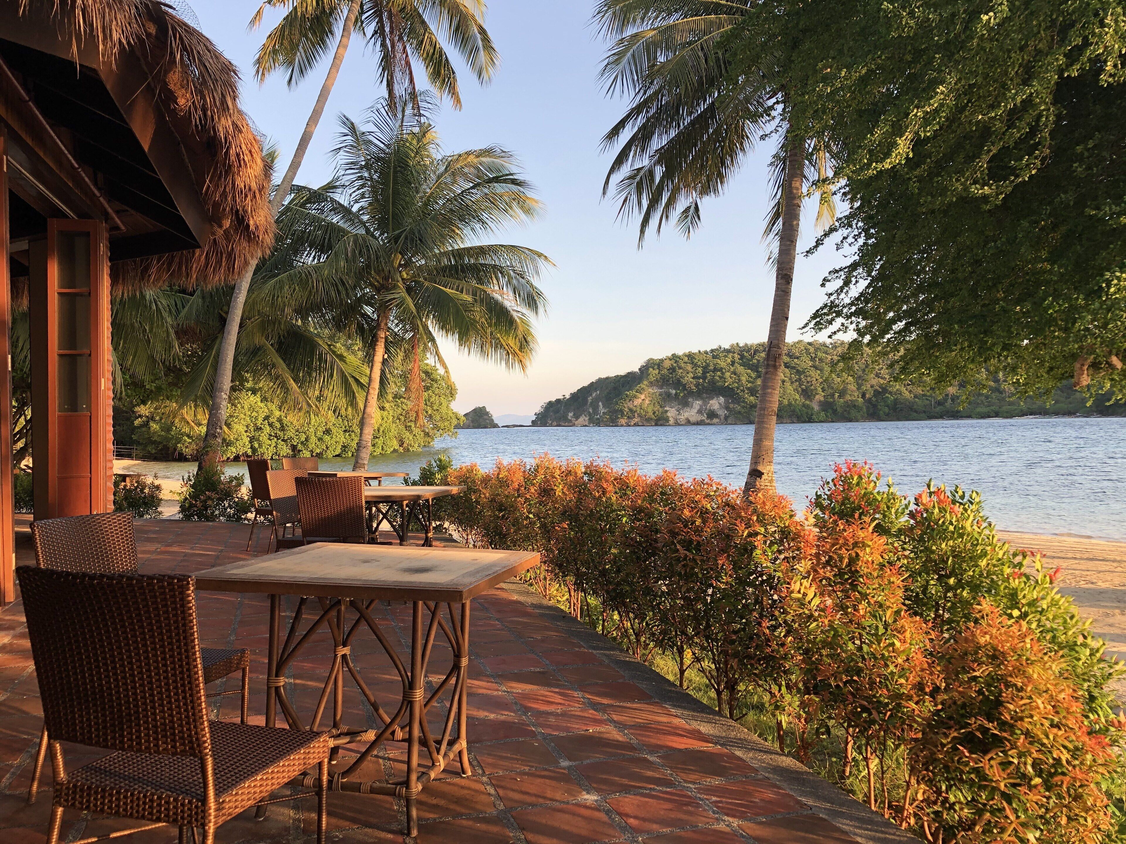 breakfast, lunch served; local and international cuisine, beach views