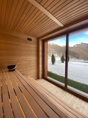 Sauna, hot tub, steam room, hot stone massages, sports massages - Hotel Edelweiss (Limone Piemonte)