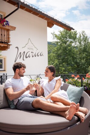 Superior-værelse med dobbeltseng eller 2 enkeltsenge - terrasse | Premium-sengetøj, dundyner, minibar, pengeskab på værelset